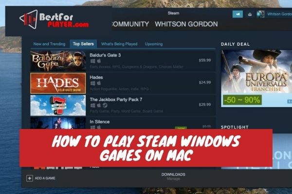 how to download windows games on mac steam